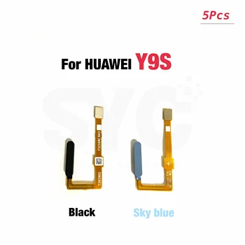 5kusů/Lot Pro Huawei Y9S Tlačítko Domů Snímač Otisků prstů Návrat Napájení Na Off Flex Kabel