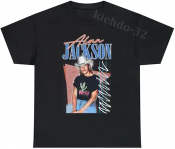 Alan Jackson 90. let Estetická Vintage Country Music Fan Tee S-5XL Muži Ženy Unisex dlouhý rukáv