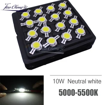 10W 5000K Neutrální Bílé High Power LED Čip pro Osvětlení Korálky 9-12V 1050mA Integrované Matice Žárovka COB Lampa Pro Projektory