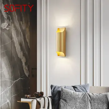 SOFITY Moderní Interiér Svícnu Lampa Jednoduchost Kreativní Mosazné Nástěnné LED Montáž pro Domácí Obývací Pokoj Ložnice Noční