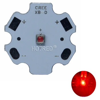 10pcs CREE HVĚZDIČKOVÝ LED 3W High Power LED Čip Diody Červená LED 1-3W Červené led Diody DIY Pro Akvárium / LED Projekt s 20MM 16MM PCB.