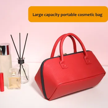 Cestovní Kosmetická Taška Velká Kapacita Stylové Přenosné Cestovní Wash Bag Pro Rtěnky Eyeshdow Kosmetické Štětce