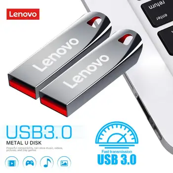 Lenovo 2TB USB Flash Disk Mini U Disk Metal 1TB flash Disk 128GB 256GB 512GB Kreativní Obchodní Dárek Úložiště USB Paměti