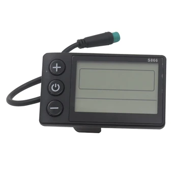 1 KS Elektrický Skútr LCD Nástroj Černého Plastu+Kovových Cross-Border E-Commerce 5-Díry Na 5-Pin Vodotěsný Konektor (S866-2F)