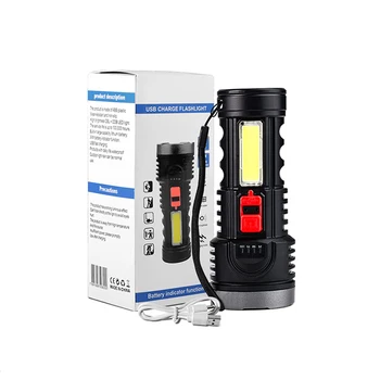 Multi-funkce Oslnění Baterku Silné Světlo USB dálkové Světlo Svítilna Přenosné Taktické Světlo Noční Světla