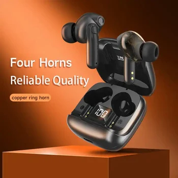 01 Bezdrátový Headset Redukce Šumu Hands-free Vodotěsné Sluchátka S Nabíjecí Pouzdro LED Displej Pro Běh, Cvičení, Sport