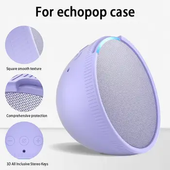 Chytrý Reproduktor Pouzdro Pro ECHOPOP Ochranné Pouzdro Anti-slip Textura 3D All-inclusive 3D Tlačítko All-round Silikonové ochranné Pouzdro