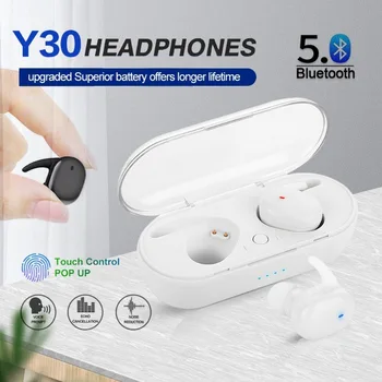 Originální Nové Y30 TWS Bluetooth sluchátka Bezdrátová sluchátka sportovní sluchátka stereo hudby sluchátka Pro Xiaomi, Huawei, Samsung Iphone