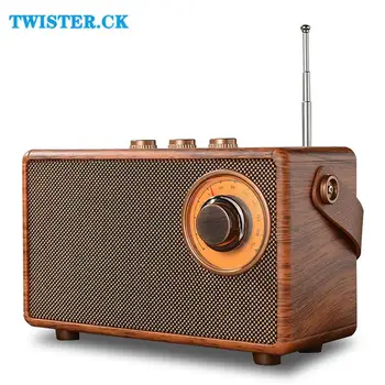 2023 Nový Přenosný Bezdrátový Venkovní Reproduktor Retro Vintage Rádio Malý Hudební Přehrávač, Dobíjecí Reproduktory pro Domácí Kancelář Dekor