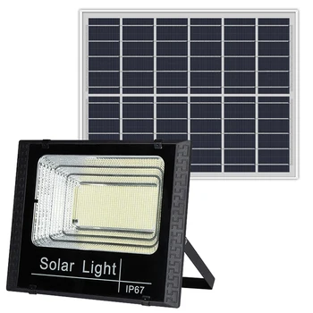Solární Povodňových Světla Dálkové Ovládání 100W Solární Reflektor Venkovní Vodotěsné IP67 Snadné Použití