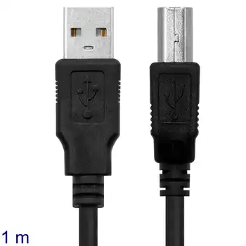 NANOCABLE USB 2.0 Typu A do B, M/M Tiskárna, Skener, Kabel, Černá 10.01.0102-BK 1m