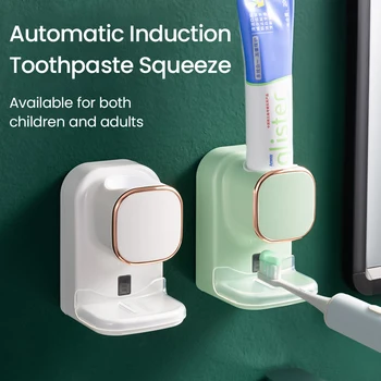 Automatické Snímání Elektrické Zubní Pasta Dávkovač Nástěnný Nabíjecí Technologie Intellisense Zubní Pasta Squeezer Koupelnové Doplňky