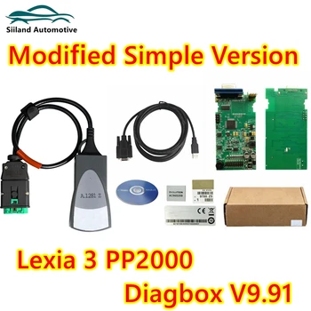 Lexia 3 Modifikované Jednoduché Verzi PP2000 Diagbox V7.83 Pro Citroen/Peugeot Super OBD2 Auto diagnostické Nástroje