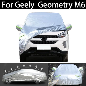 Pro Geely Geometrie M6 Auto Kryt Prachotěsný Venkovní Krytý UV Sněhu, Odolný proti Slunci, Ochrana proti dešti vodotěsné krupobití kryt pro auto