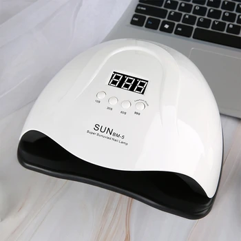 MAX UV 66 Led Hřebík Lampa pro Manikúra Gel na nehty Sušení Stroj s Velkým LCD Dotykový 66LEDS Smart Nehty Vlasů