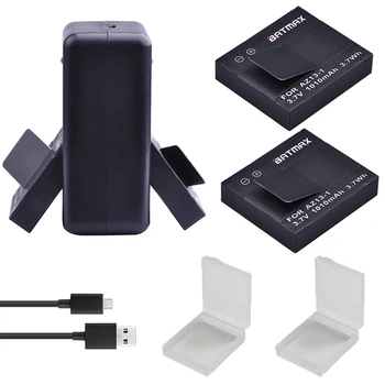 Pro 2ks 1010mAh Původní Xiaoyi Baterie AZ13-1 Baterie + USB Duální Nabíječka pro Xiaomi yi Akční Kamera Xiaomi Yi Příslušenství