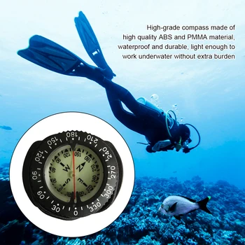 Potápěčské Kompasy Profesionální Vodotěsné Podvodní Světelné Kompasy Měřidlo Navigator Okruh Ukazatele