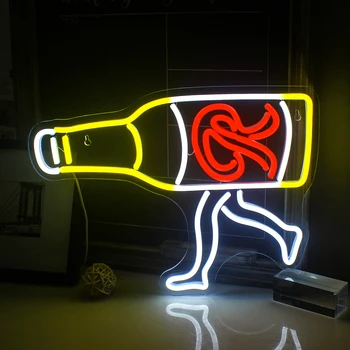 Pivo LED Neony USB Powered Neonový Nápis pro Domácí Zdi Dekor Bar, noční Klub, Plážový Obchod a Bistro Strany Klubu Decor Led Neony
