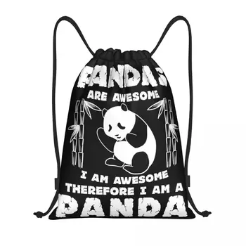 Pandy Jsou Super, já jsem Super Panda Šňůrky Batoh Sportovní Taška pro Ženy, Muži Školení Sackpack