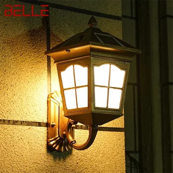 BELLE Venkovní Solární Nástěnná Svítidla Světla LED Vodotěsný IP65 Moderní Lampy pro Domácí Verandě Dekorace