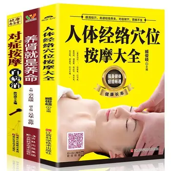 3 Kopie/Sady Tradiční Čínské Medicíny Meridián Acupoint Masáž Kompletní Stavební Práce