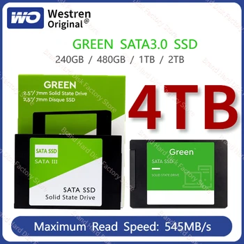 Originální Zelené SATA 3.0 SSD 1TB 2TB 4TB Vnitřní Solid State Pevný Disk 2.5