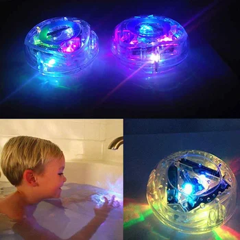 Děti Koupel Míč Vany Lampa Float Vana Vodotěsné Barevné Blikající LED světlo Hračky Vtipné Hračky do Vany s Elektrickým Světlem