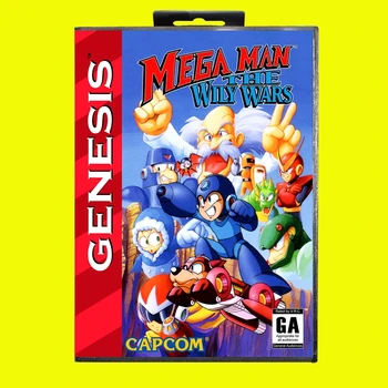 MegaMan LSTIVÝ WARS MD Herní Karta 16 Bit USA Kryt pro Sega Megadrive Genesis Video Herní Konzole Kazety