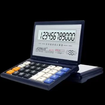 Přenosný Skládací Flip Kalkulačka Klíč, Solární Počítače Pro Finanční Účetní Velký Lcd Displej Solární Kancelář Kalkulačka