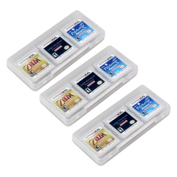 3X 6 V 1 Game Card Storage Case Kazeta Box Pro Nintendo 3DS XL LL NDS Dsi