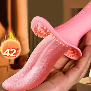 Jazyk Lízání Vibrátor Topení Vaginální G Spot Klitoris Stimulátor Kouření Vibrátor Sex Hračky Pro Dospělé Ženy, Ženské Masturbátor Sexshop