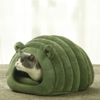Pet Hnízdo s Zimě Teplo polouzavřená Kočka Postel Japonského Designu pelechu