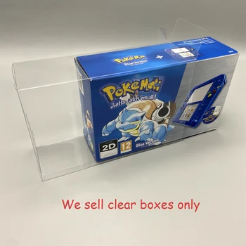 EU verze průhledný box Pro 2DS Pokemon pro Pokémon Limited Edition Displej plastové PET Protector kolekce skladování