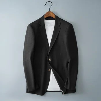 Pánské Korean verze sako malé oblek top single slim ležérní trend Blazers Polyester Jaře a na Podzim Smart Casual