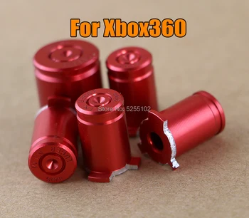 1set Pro Xbox 360 Controller Knoflíky Hliníkové Slitiny Kovový materiál 9mm Bullet tlačítka ABXY kit náhradní pro Xbox360