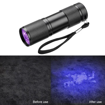 Svítilna UV Black Light Svítilna 21LED 12LED UV Torch Malé UV Světlo 395nm Ultrafialové Světlo, Detektor pro domácí Moč