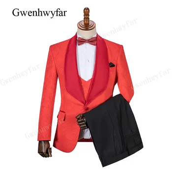 Gwenhwyfar Muže, Módní Oblek 2023 Slim Fit Muži Obleky Poslední Kabát, Kalhoty Design Svatební Party Sako Ženicha Smokingu Kostým Muži 3ks