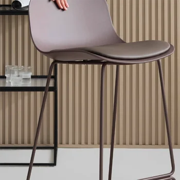 Japonské Stolička Bar Židle Moderní Vodotěsné Značkové Lounge Bar Židle Minimalistický Kůže Taburetes Altos Domácí Nábytek