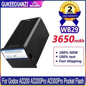 GUKEEDIANZI WB29 Li-ion 3650mah Baterie pro Godox AD300Pro AD200Pro NEEWER AD200 Venkovní Flash Nahradit WB29A WB29B WB300P