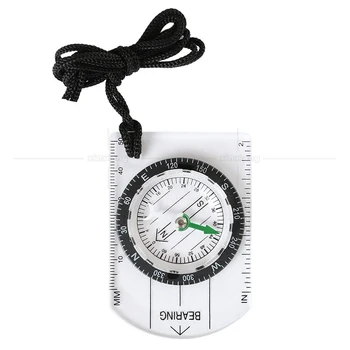 Venkovní Táboření, pěší Turistika Průhledný Plastový Kompas Kompas Proporcionální Stopy Cestování Vojenský Kompas Nástroje, cestovní soupravy