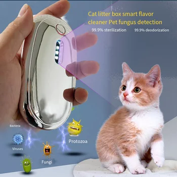 Inteligentní Pet Toaleta Čistička Vzduchu Deodorant Stelivo Pro Kočky Deodorační Houba Kočka Tinea Detekce Nástroj Inteligentní Kočka Zápach Čistička