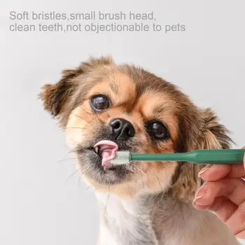 Kartáček Čerstvé Pusou Otvory Pet zubní Kartáček Zuby Péče o 360 Stupňů Pet zubní Kartáček pro Kitty zubní Kartáček Pes