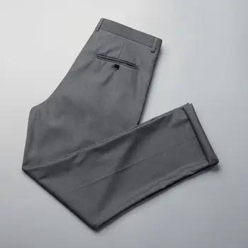 2023 Oblek Kalhoty Muži Módní Společnost, Pánské Šaty Kalhoty Korejské Volné Rovnou Ležérní Kalhoty Pánské Office Formální Kalhoty W29