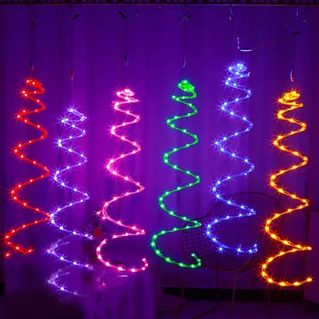 75CM Vánoční Strom Spirála Ratanový Víla Světla Venkovní Ratanový Strom Visí Řetězec Světlo, Krajina, Vánoční Stromeček, Girlanda Světle