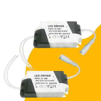 LED Driver 300mA 8-24W/18W Osvětlení Transformátor Panel Závěsném Lampa LED pásky Napájecí Adaptér Downlight Řídit Napájení