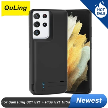 QuLing Baterie Nabíječka Pouzdro Pro Samsung Galaxy S21 FE S21 + Plus S21 Ultra S21FE Baterii Power Bank Baterie Pouzdro