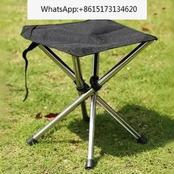 Přenosný Stativ Stolice Z Nerezové Oceli Skládací Piknik Židle Ultra Light Camping Stolice Venkovní Skládací Rybářská Židle, Lavice, Stoličky