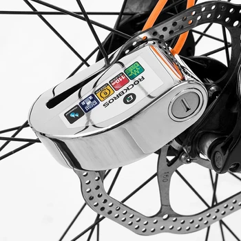 ROCKBROS Bike Zámek 110db Alarm Anti-theft Lock Elektrické Kolo Motocykl Diskové Brzdy Zámek Kotoučové MTB Kolo Bezpečnostní Anti-krádeže Lo